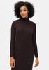 Merino Scrunch Neck Dress in Regenerative Wool