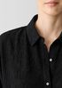 Woven Plissé Classic Collar Shirt