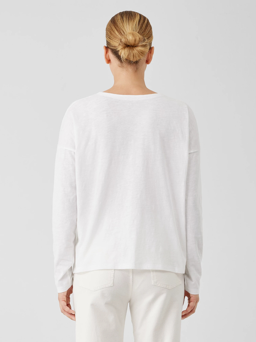 Organic Cotton Slub Henley Top