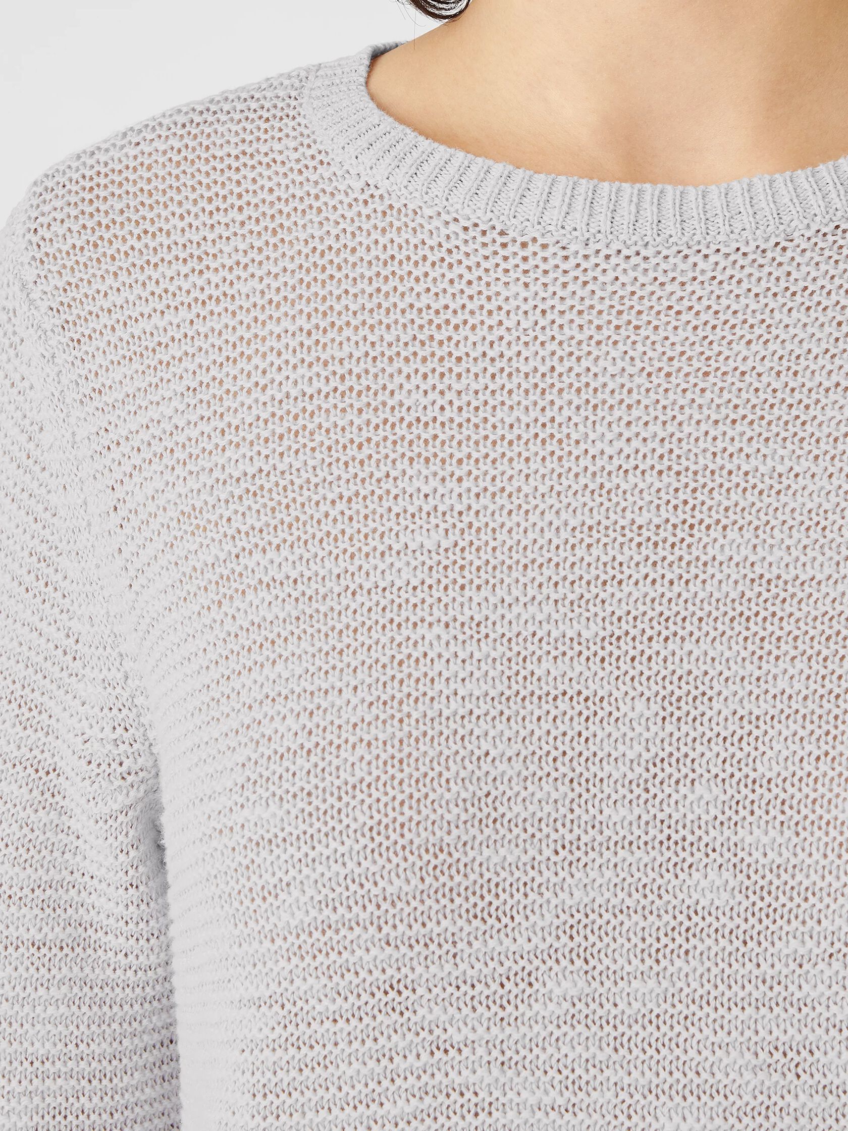 Organic Cotton Linen Slub Crew Neck Top