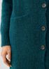 Mohair Plush Mélange V-Neck Cardigan