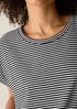 Striped Organic Cotton Slub Crew Neck Tee