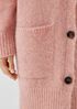 Mohair Plush Melange V-Neck Cardigan