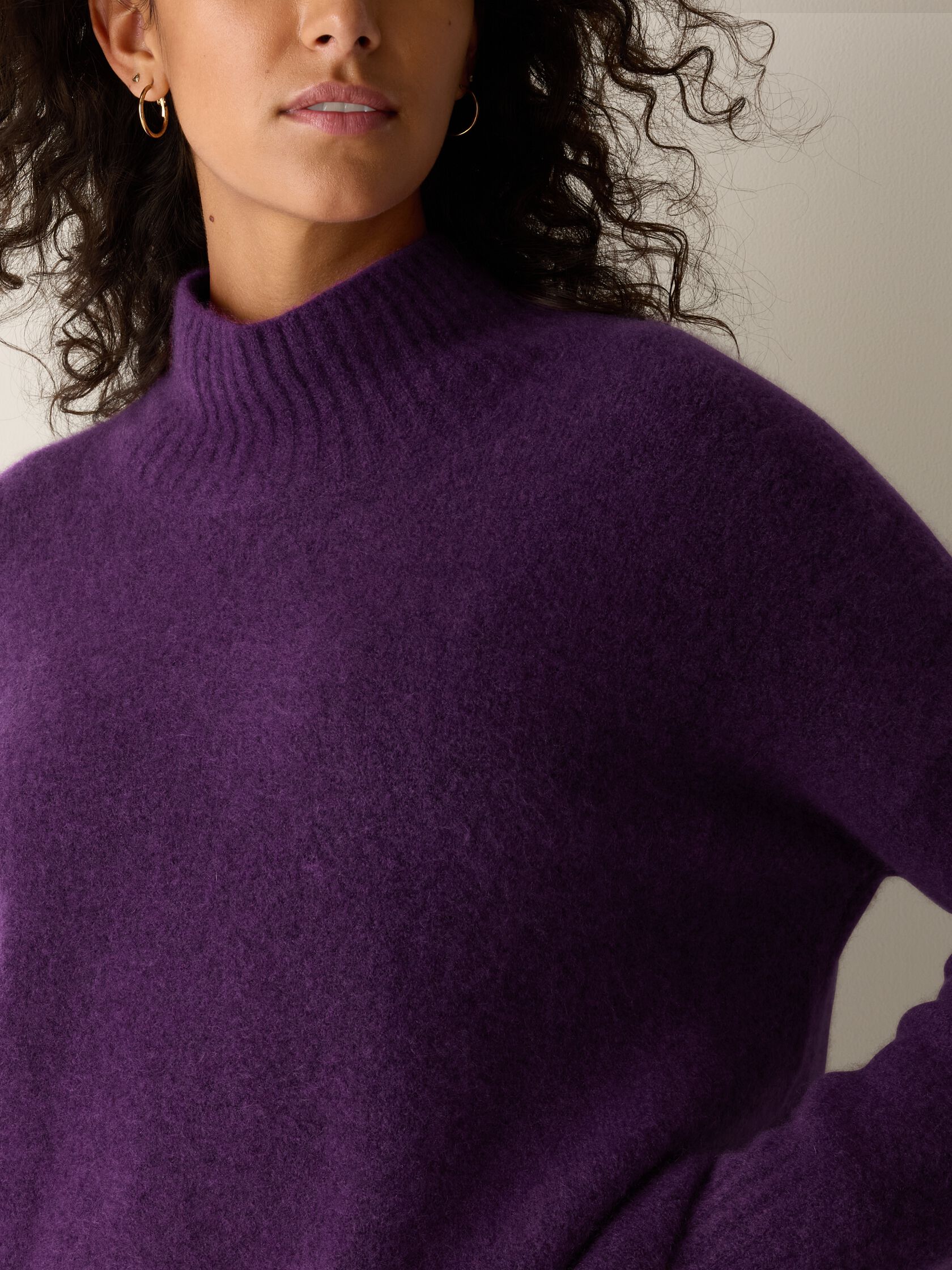 Cashmere Silk Bliss Turtleneck Top