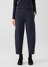 Organic Cotton Melange Crepe Lantern Pant