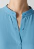 Silk Georgette Crepe Band Collar Shirt