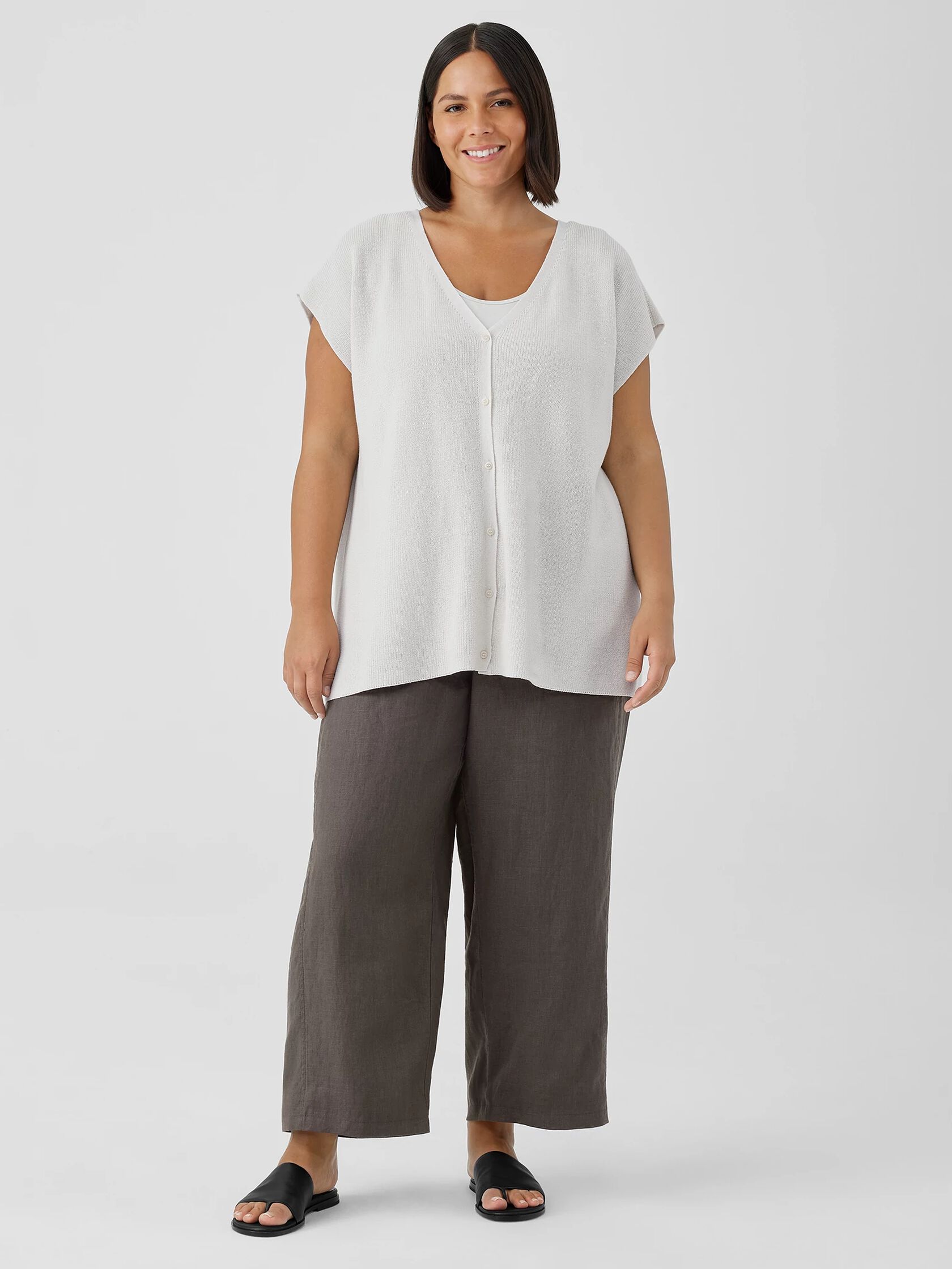 Peruvian Organic Cotton Crepe Vest