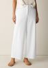 Cotton Blend Ponte Wide-Leg Trouser