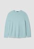Cashmere Silk Boucle Bliss Crew Neck Long Top