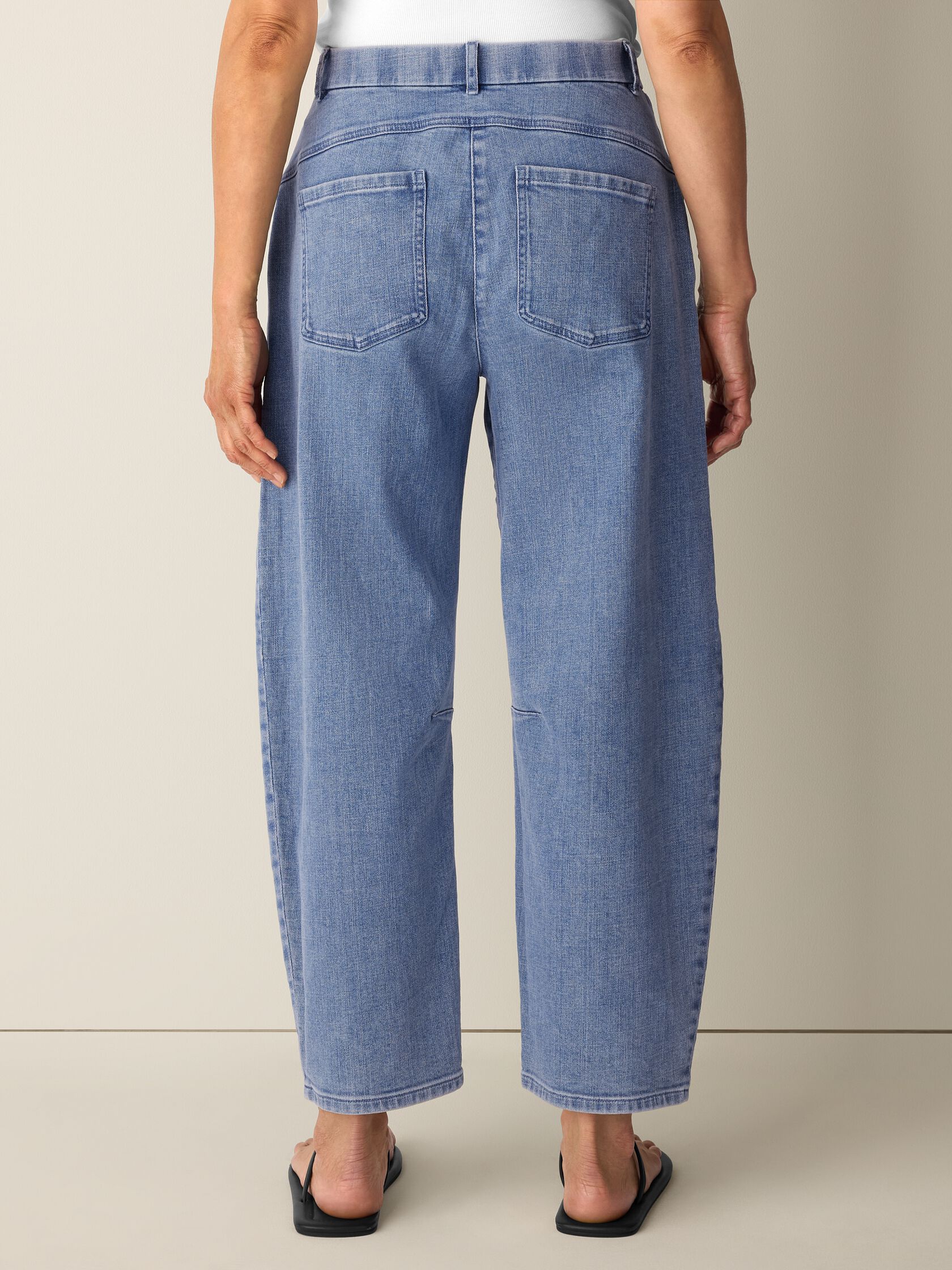 Cotton Stretch Denim Arch Pant