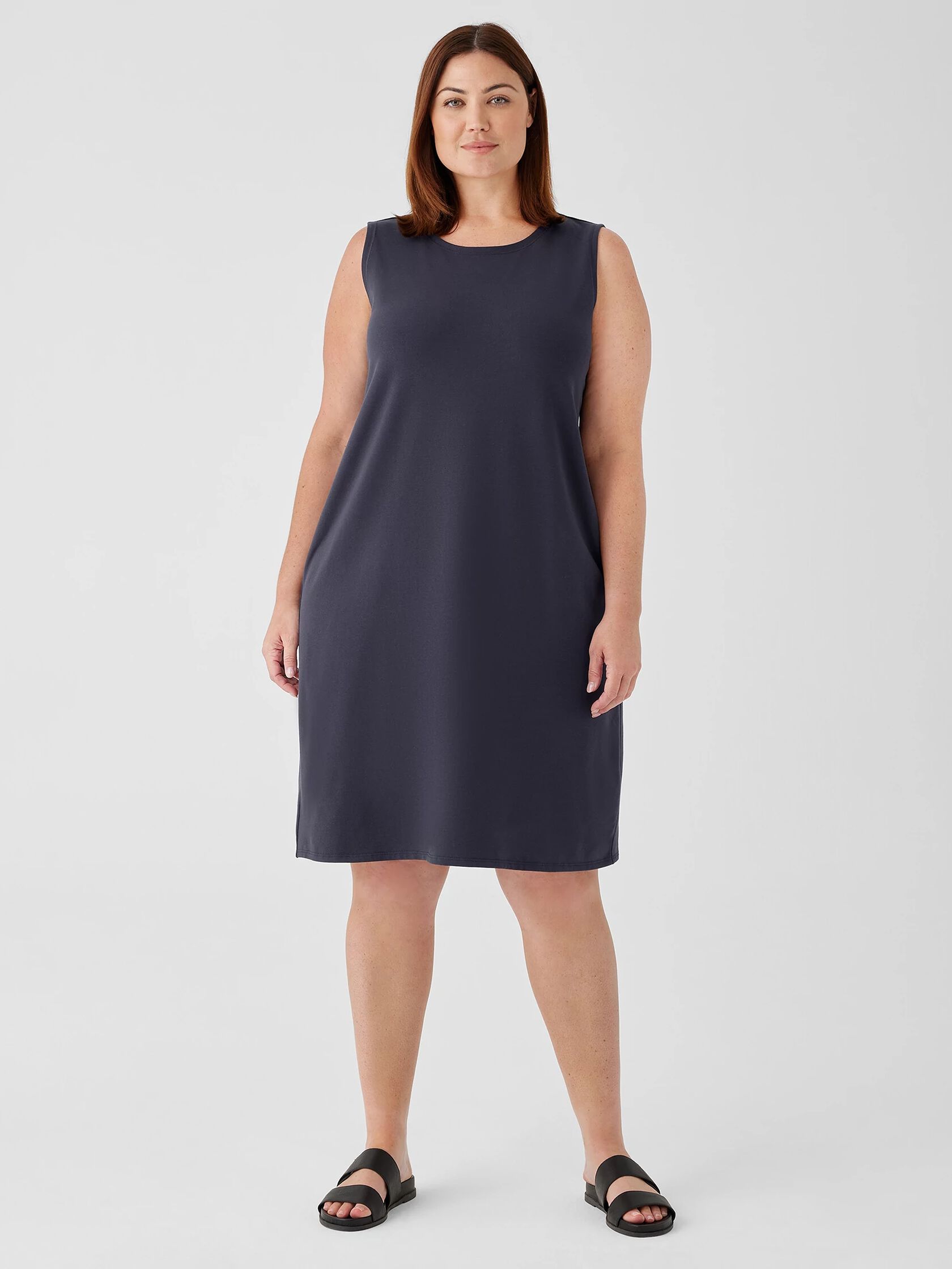 Pima Cotton Stretch Jersey Tank Dress