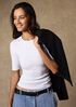 Organic Cotton Stretch Rib Crew Neck Tee