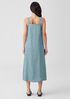 Washed Organic Linen Délavé Square Neck Dress