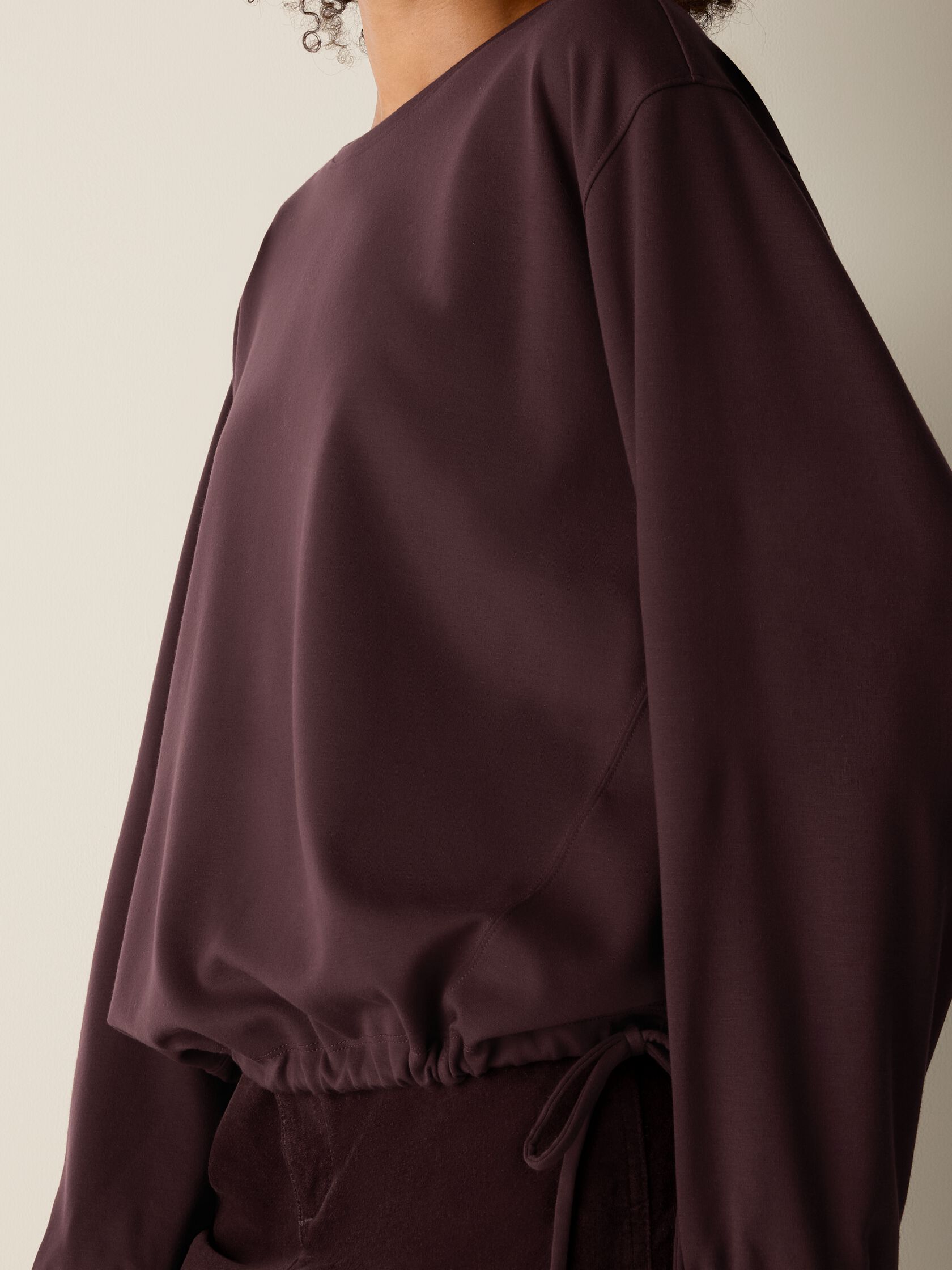 Lightweight Ponte Round Neck Top