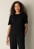 Organic Cotton Doubleweave Round Neck Top