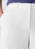 Stretch Cotton Twill Wide-Leg Trouser Pant