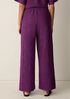 Woven Pliss&eacute; Wide-Leg Pant