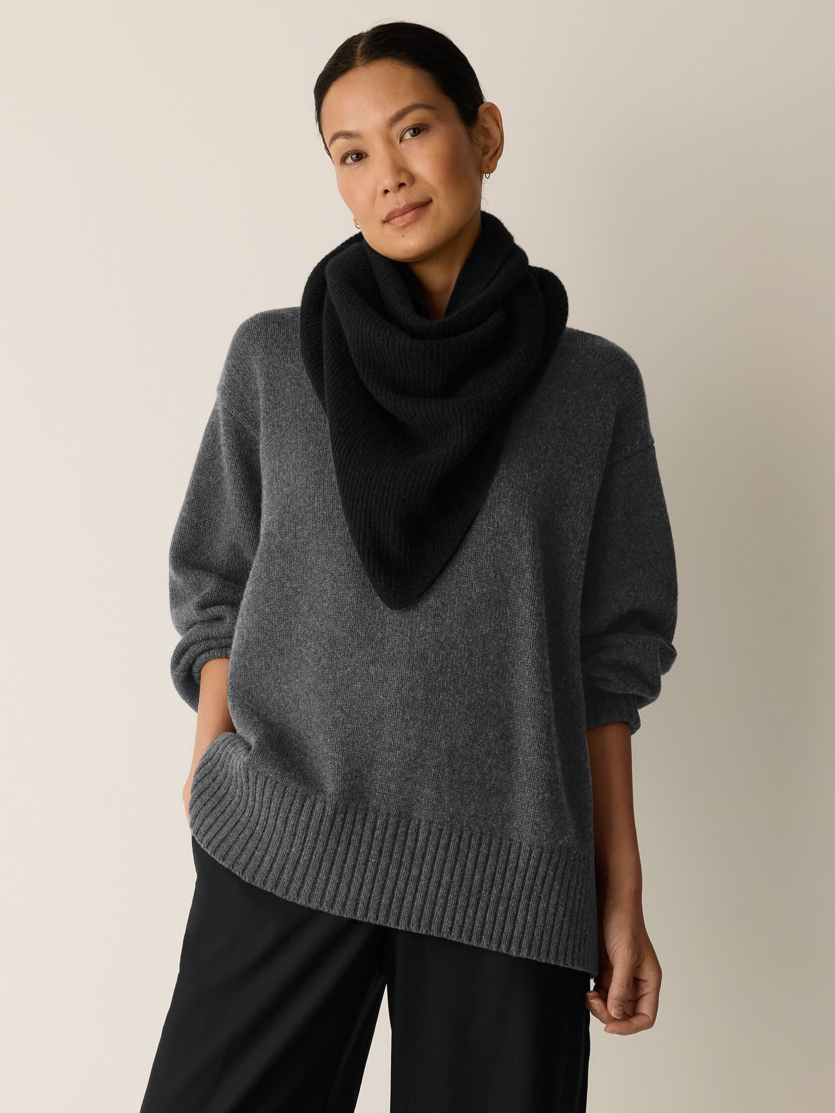 Italian Cashmere Triangle Scarf