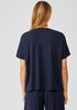 Lightweight Viscose Jersey Crew Neck Tee