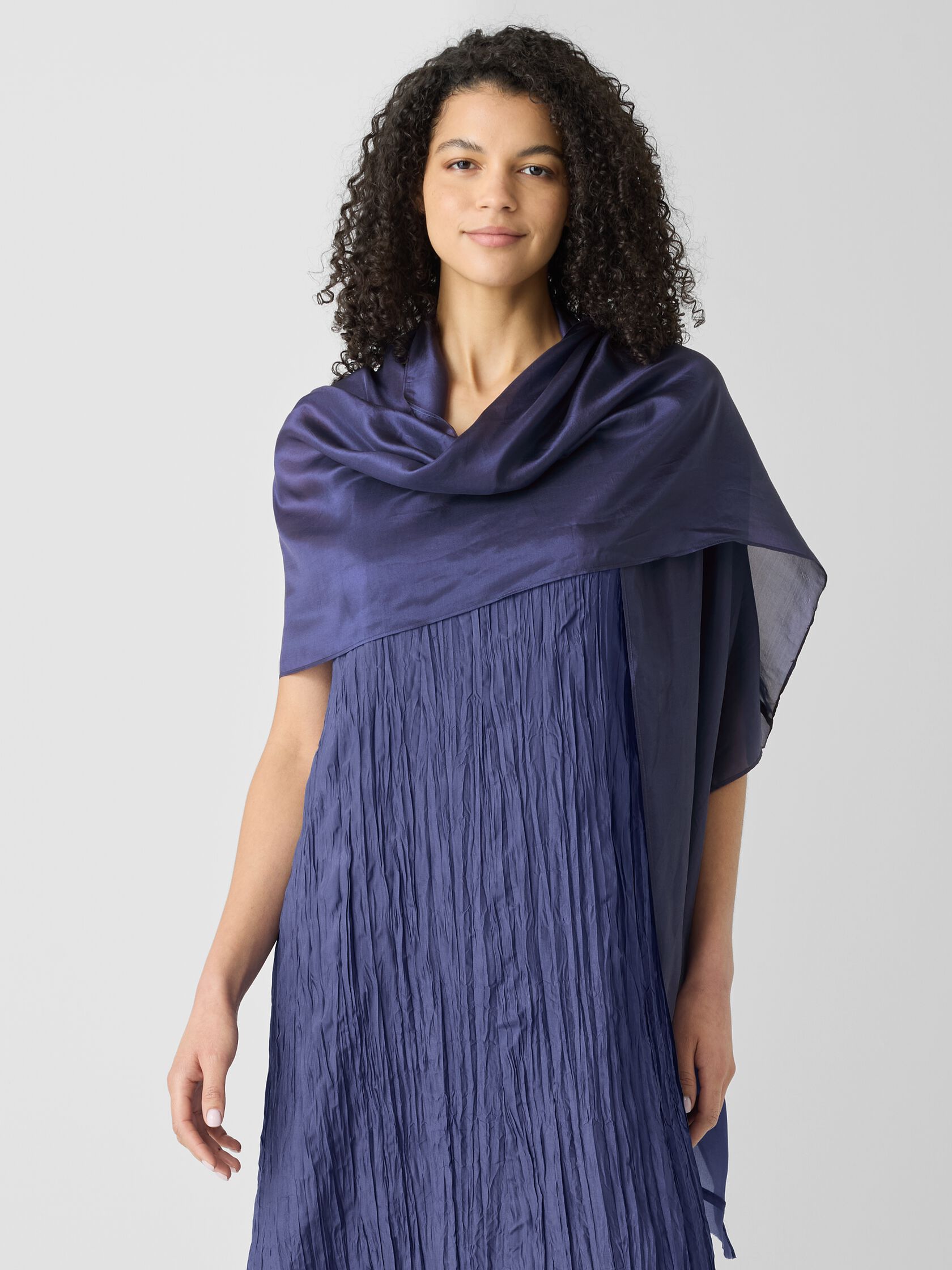 Washed Transitional Silk Scarf