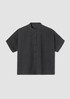 Puckered Organic Linen Short-Sleeve Shirt