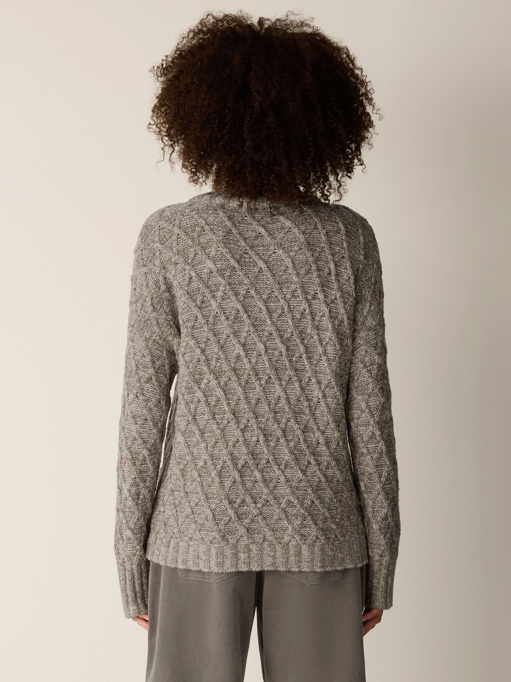 Peruvian Cotton Boucle Fluff Turtleneck