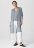 Organic Linen Cotton Cord Long Cardigan