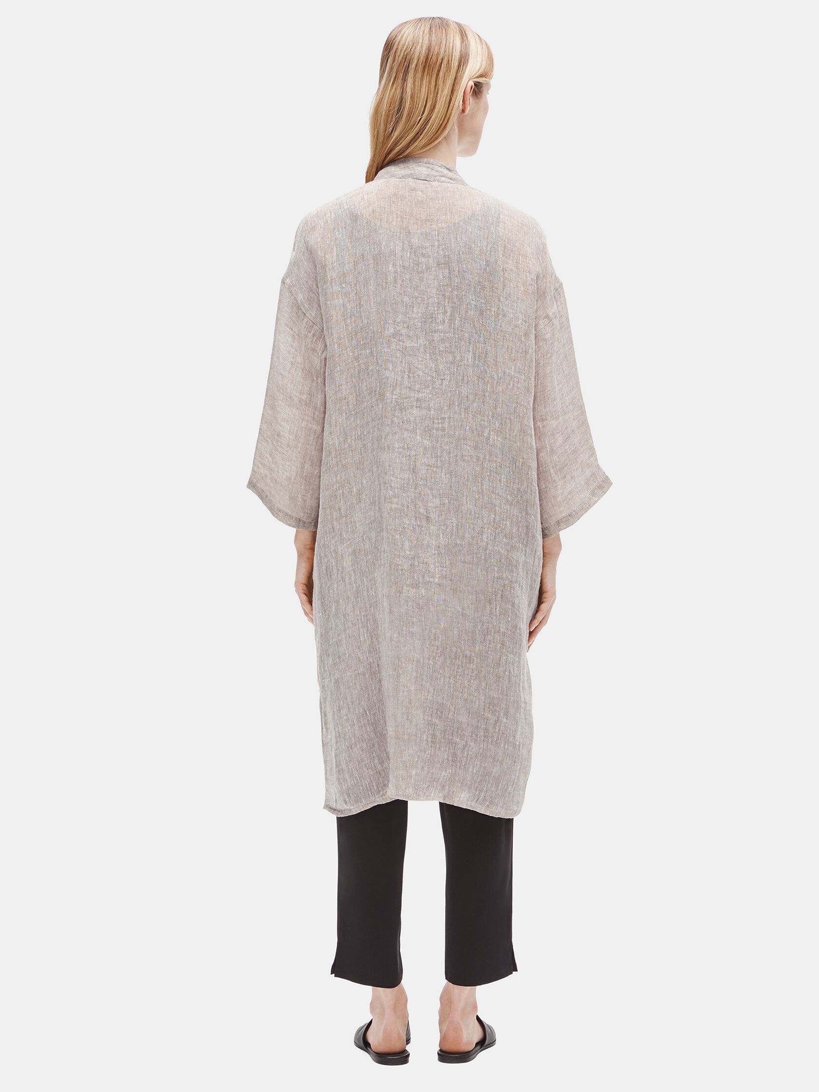 Organic Linen Gauze High Neck Jacket