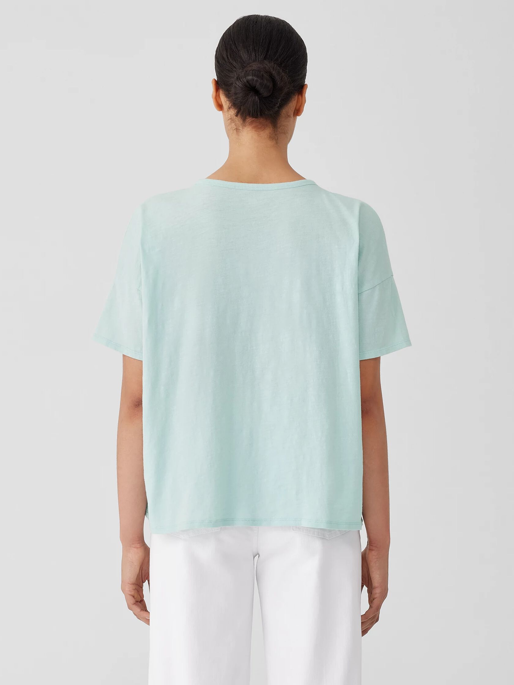 Organic Cotton Slub Crew Neck Tee