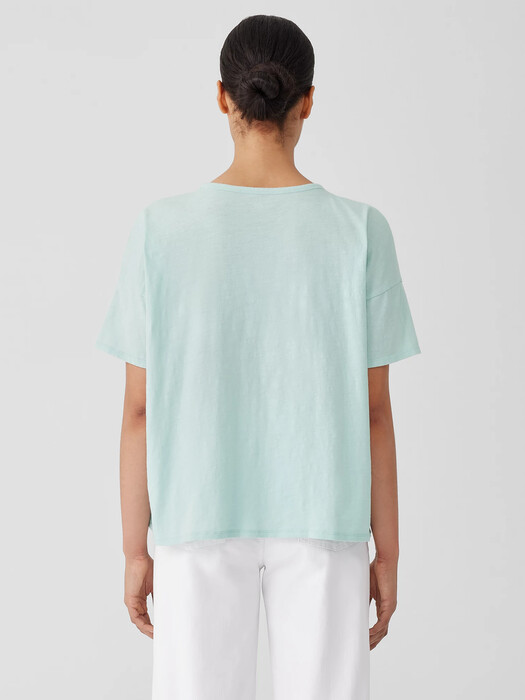Organic Cotton Slub Crew Neck Tee