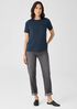 Organic Pima Cotton Jersey Round Neck Tee