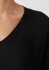 Silk Georgette Crepe Dolman Sleeve Top