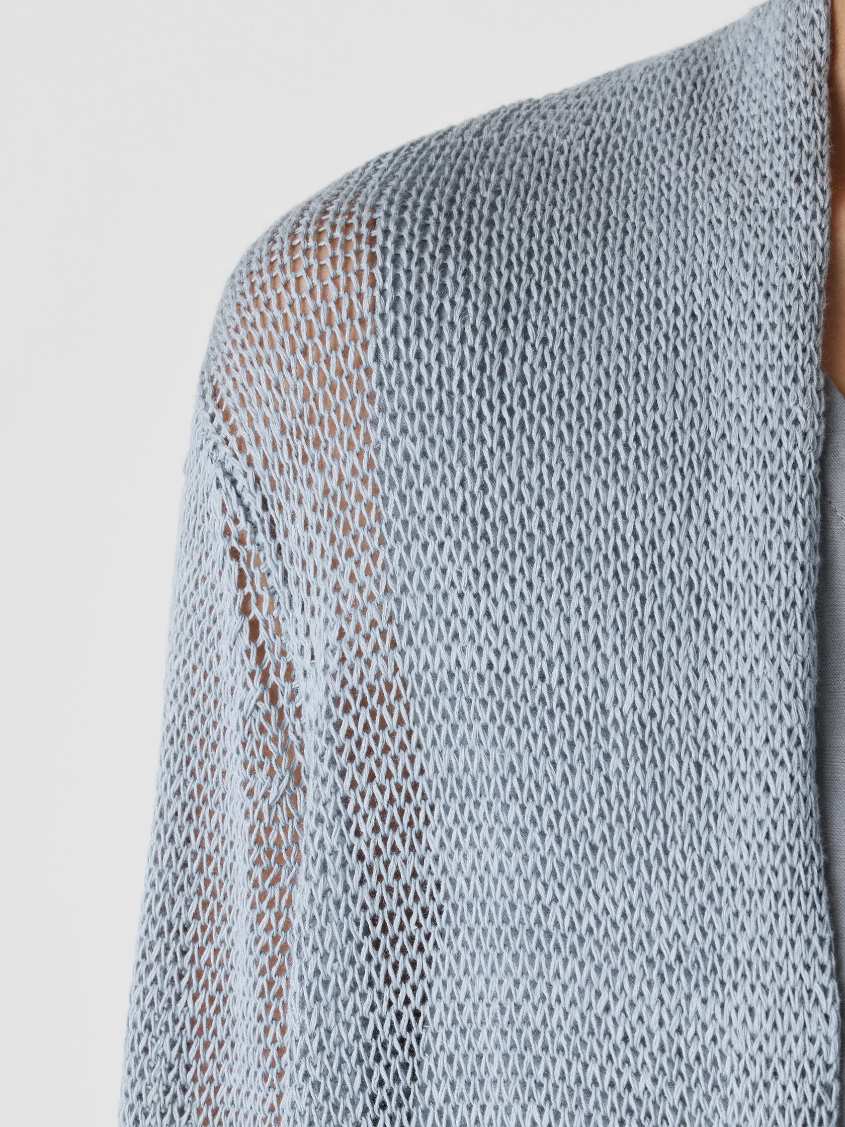 Organic Linen Cotton Cord Long Cardigan