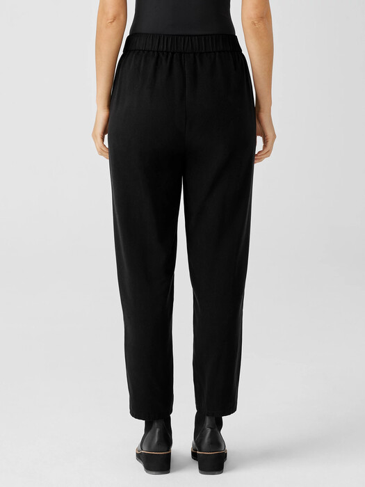 Soft Twill Pleated Tapered Pant