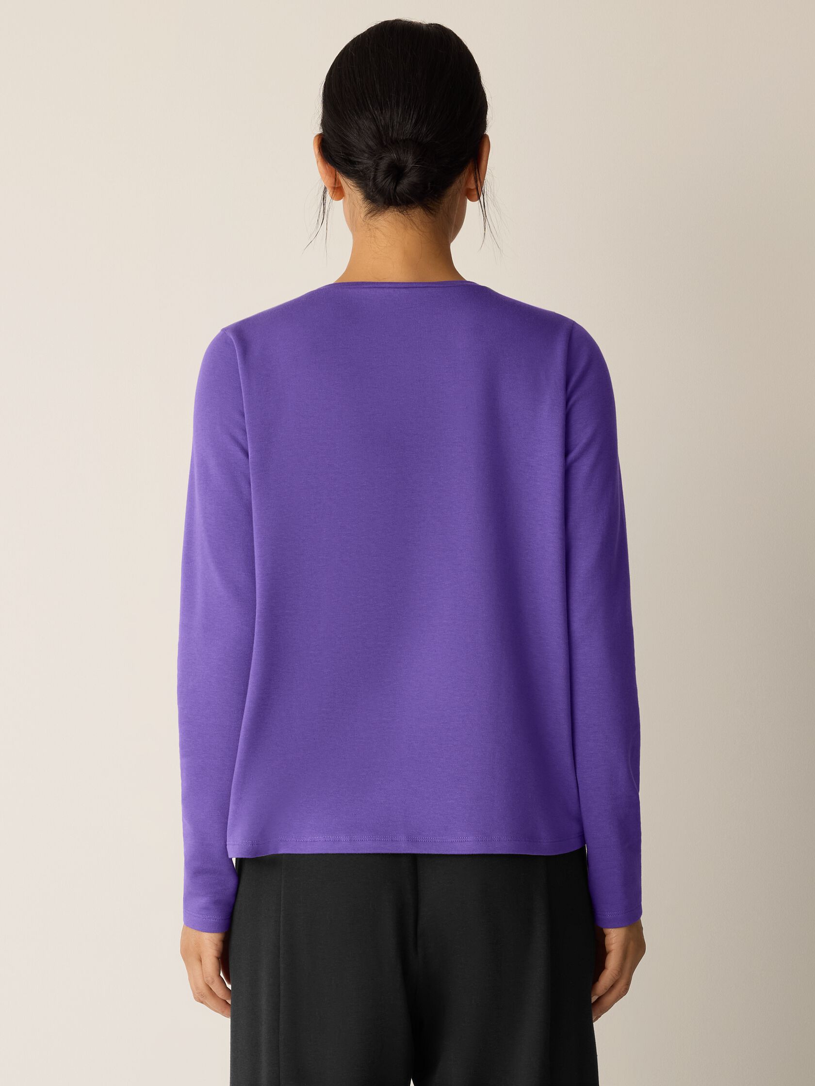 Cozy Brushed Terry Hug Crew Neck Top