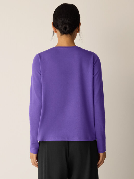 Cozy Brushed Terry Hug Crew Neck Top