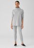 Cozy Brushed Terry Hug Funnel Neck Long Top