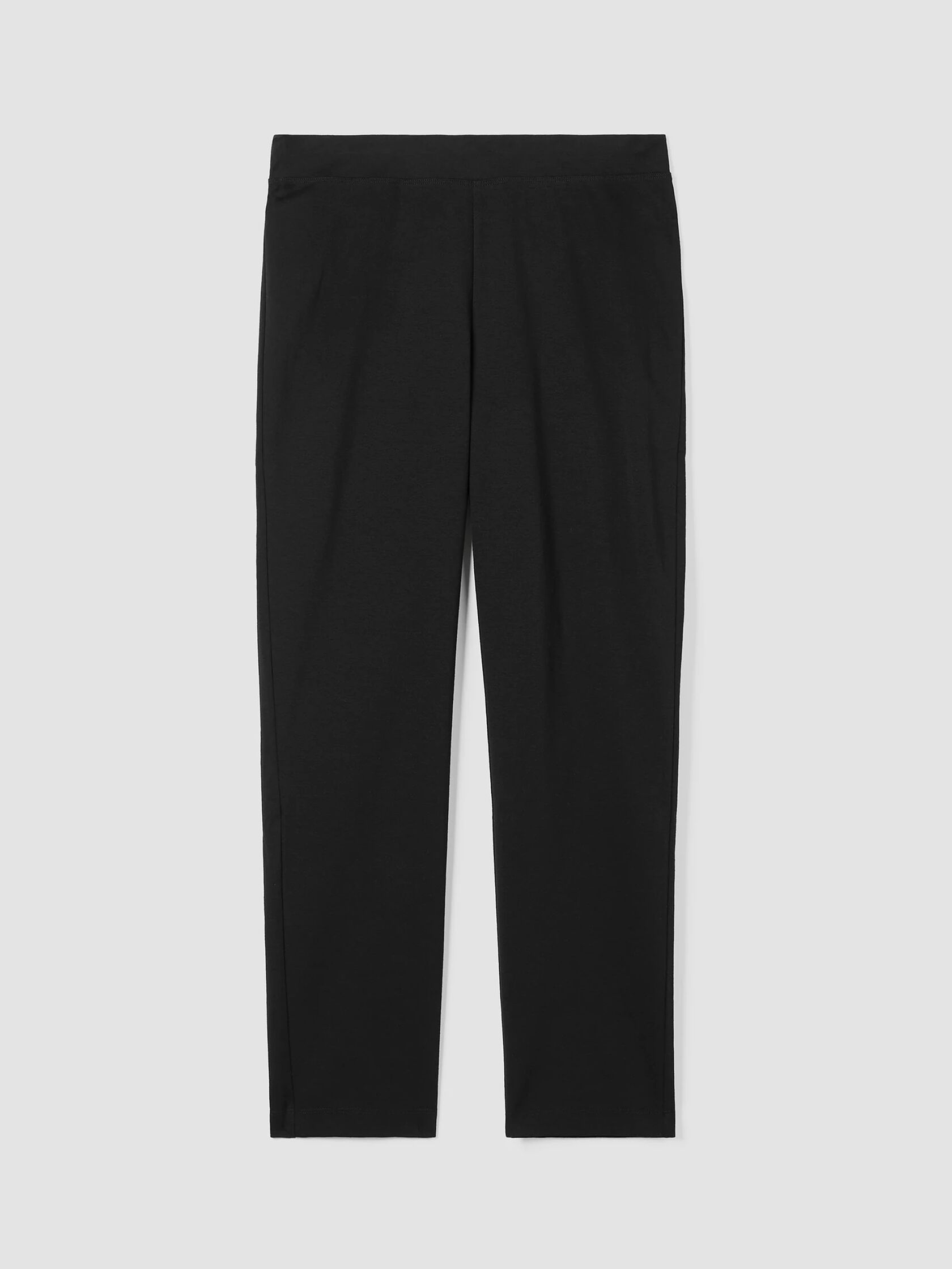 Cotton Blend Ponte Slim Pant