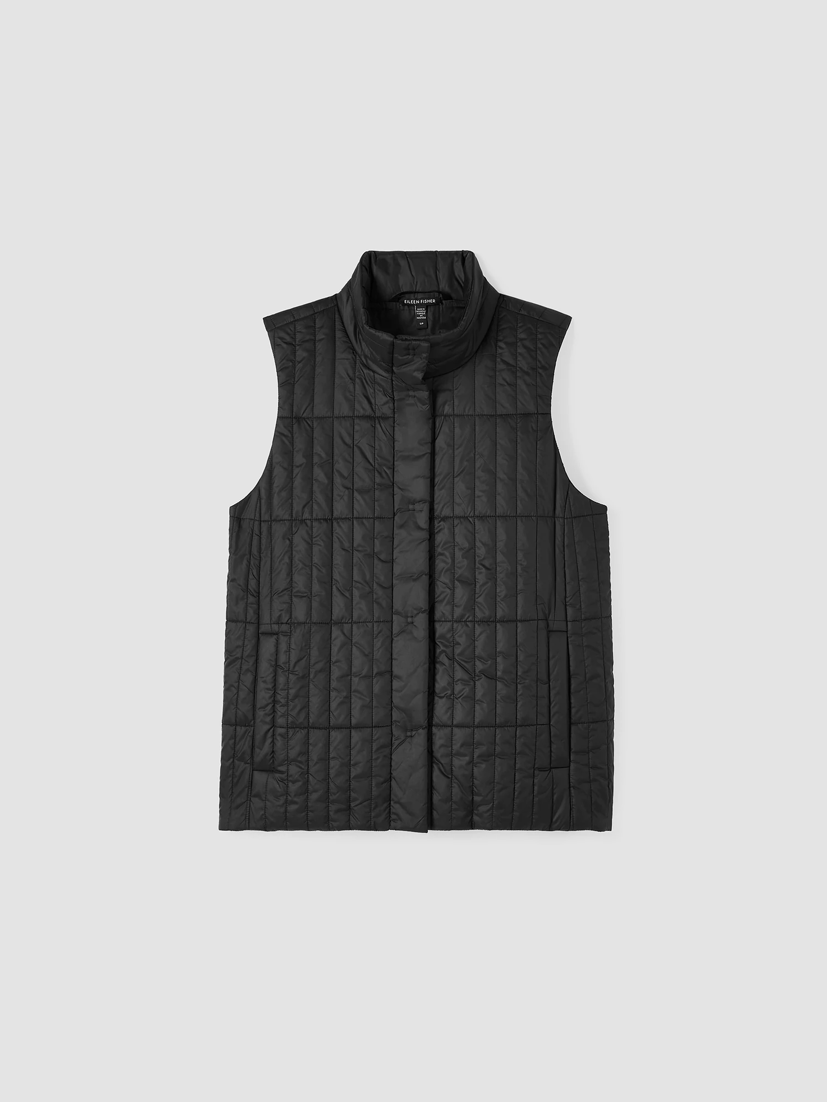 Eggshell Recycled Nylon Quilted Vest