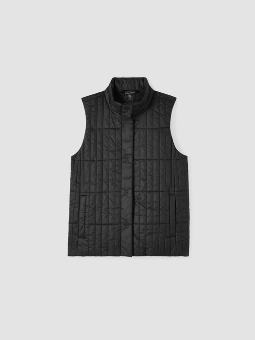 Eggshell Recycled Nylon Quilted Vest