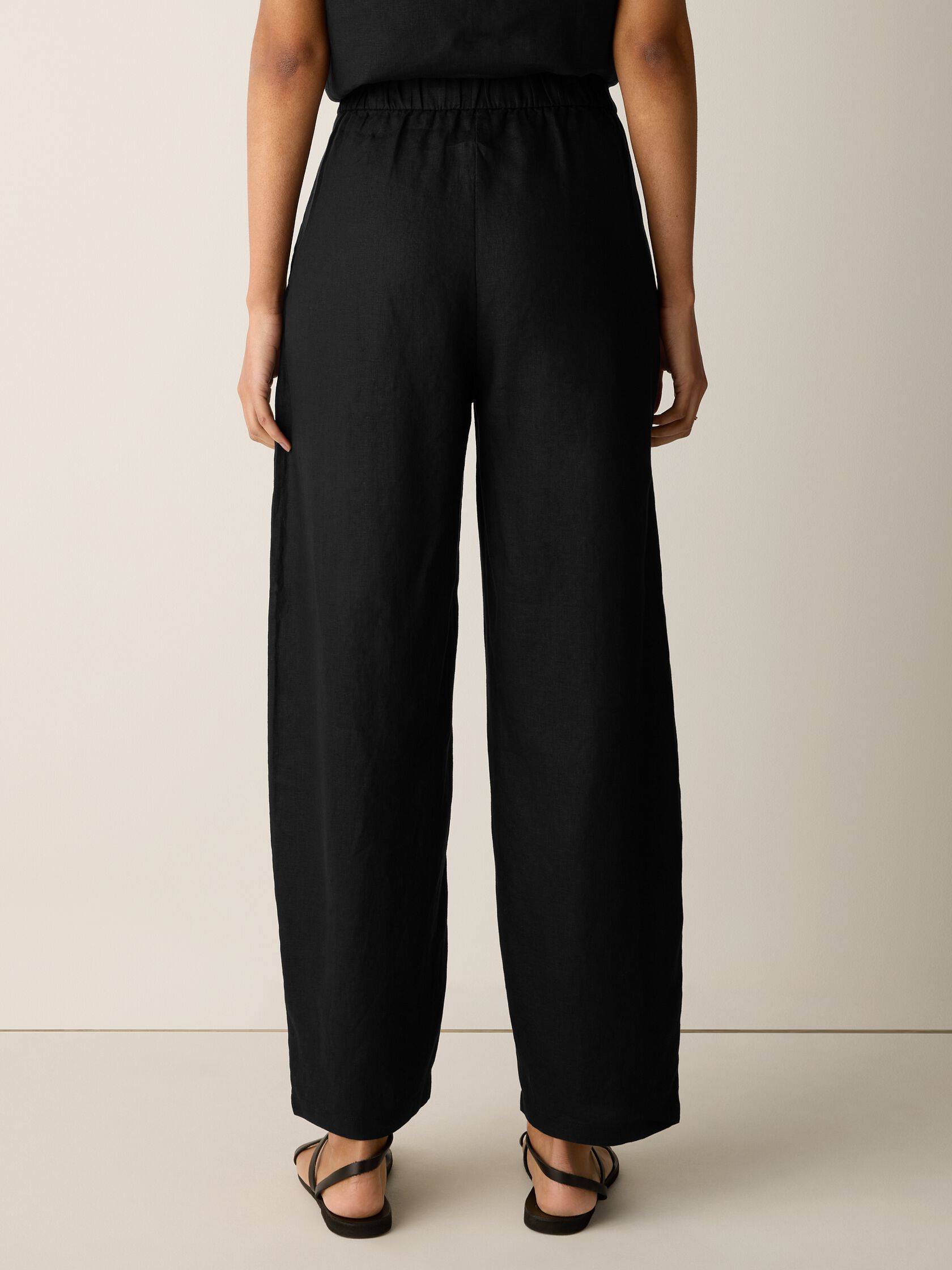 Organic Linen Curved Trouser