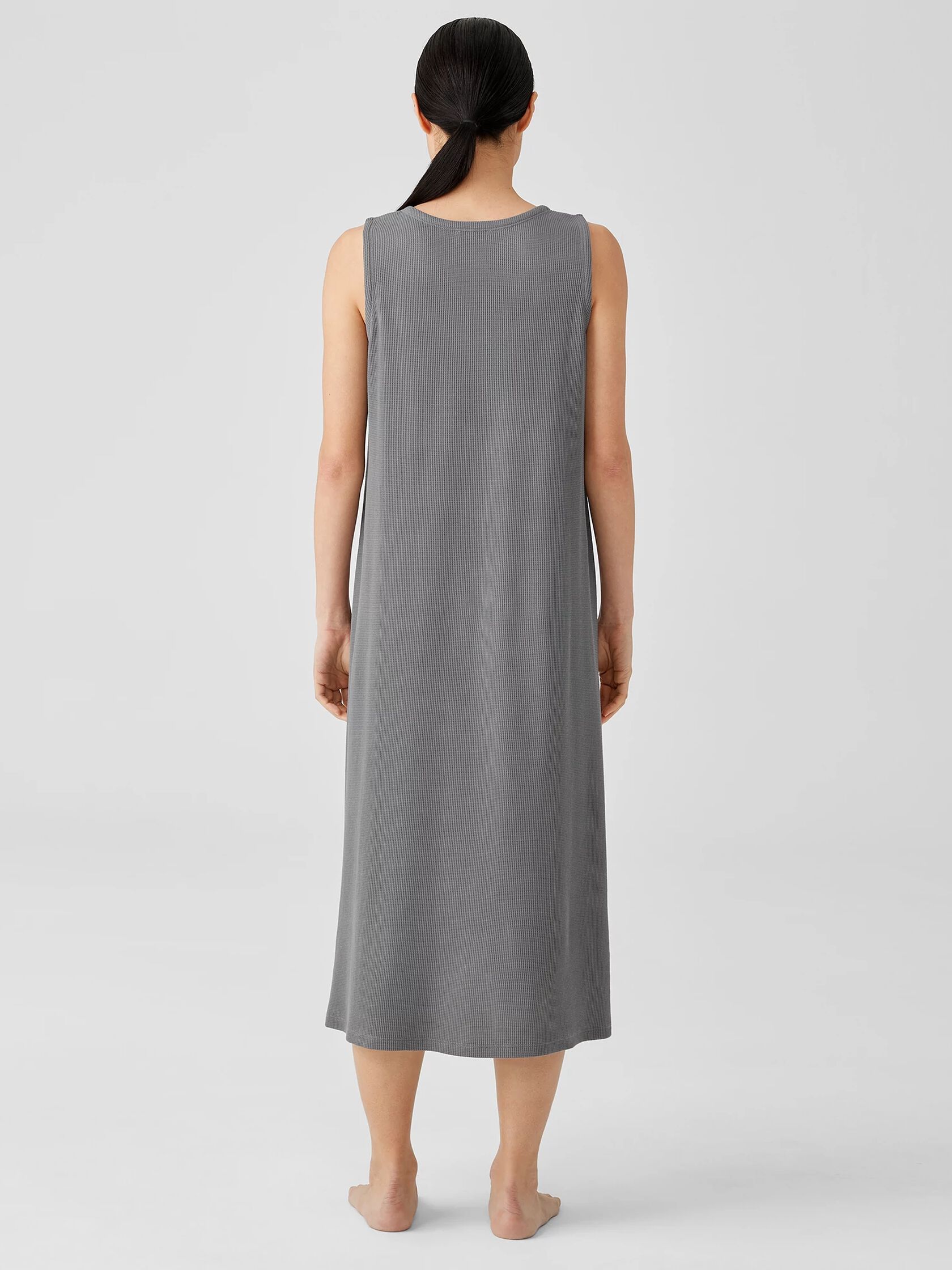 Cozy Organic Cotton Thermal Tank Dress EILEEN FISHER