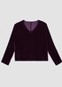 Velvet V-Neck Top