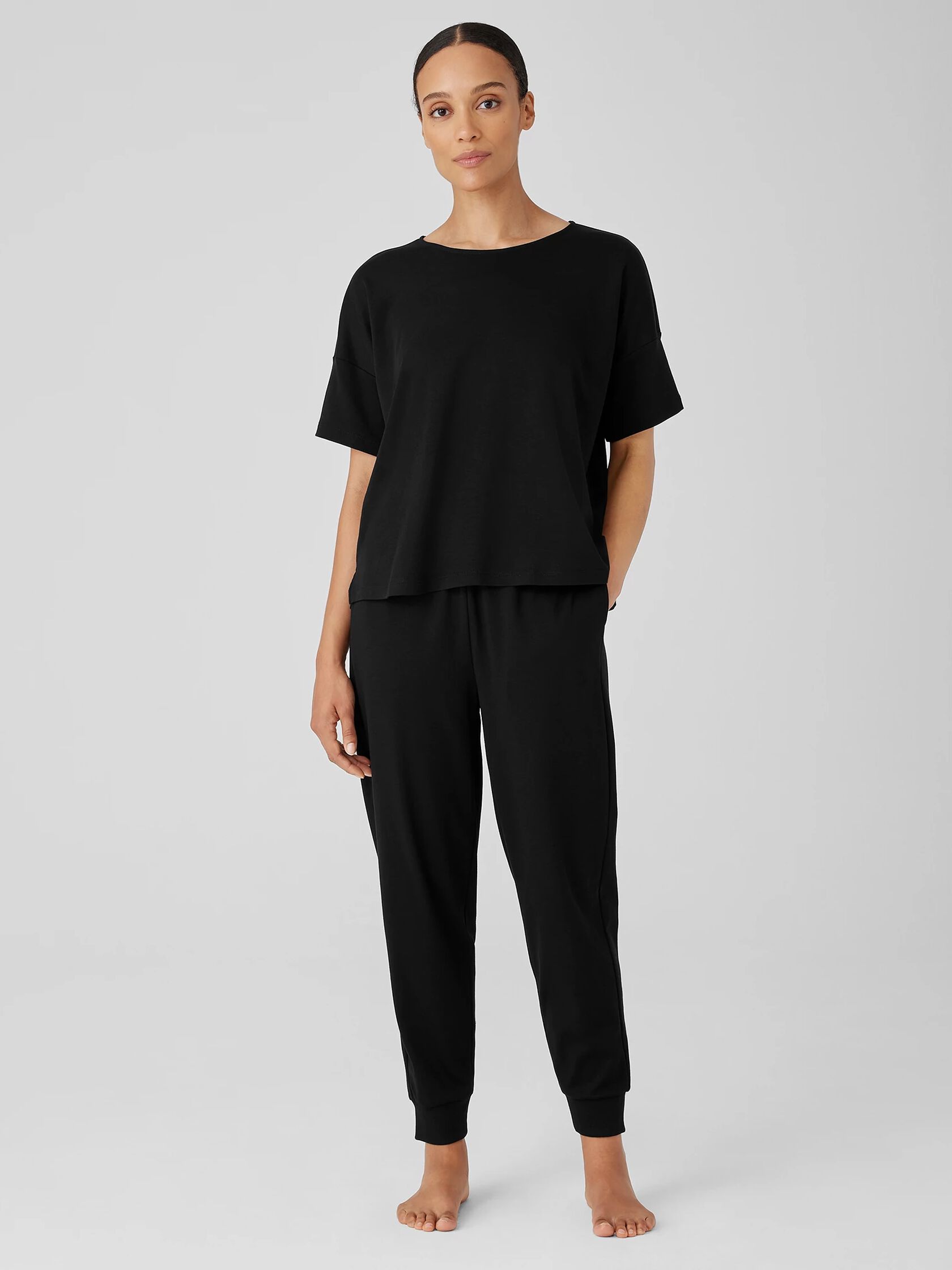 Organic Cotton Interlock Jogger Sleep Pant