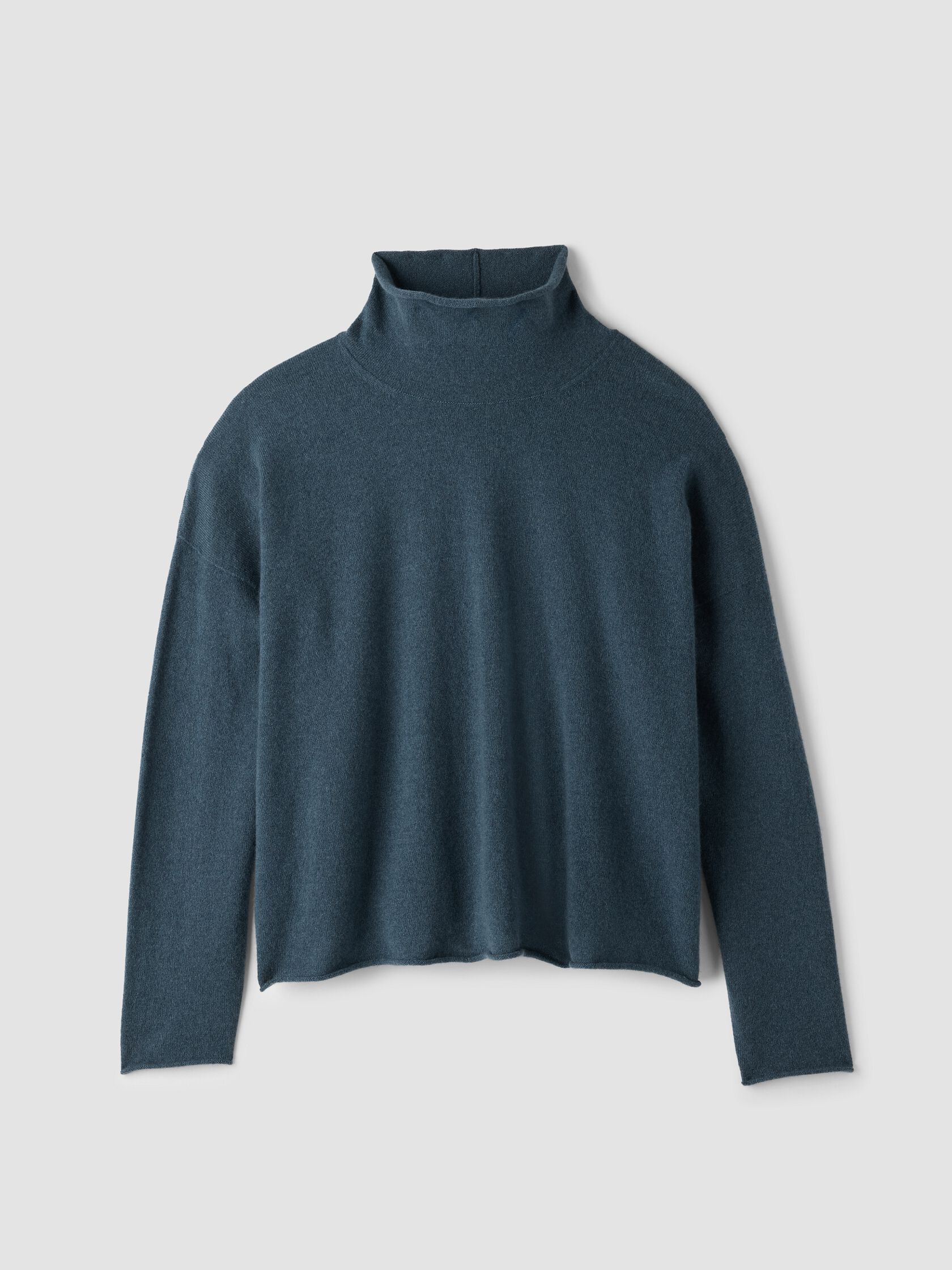 Italian Cashmere Turtleneck Top