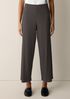 Textured Stretch Rib Wide-Leg Pant