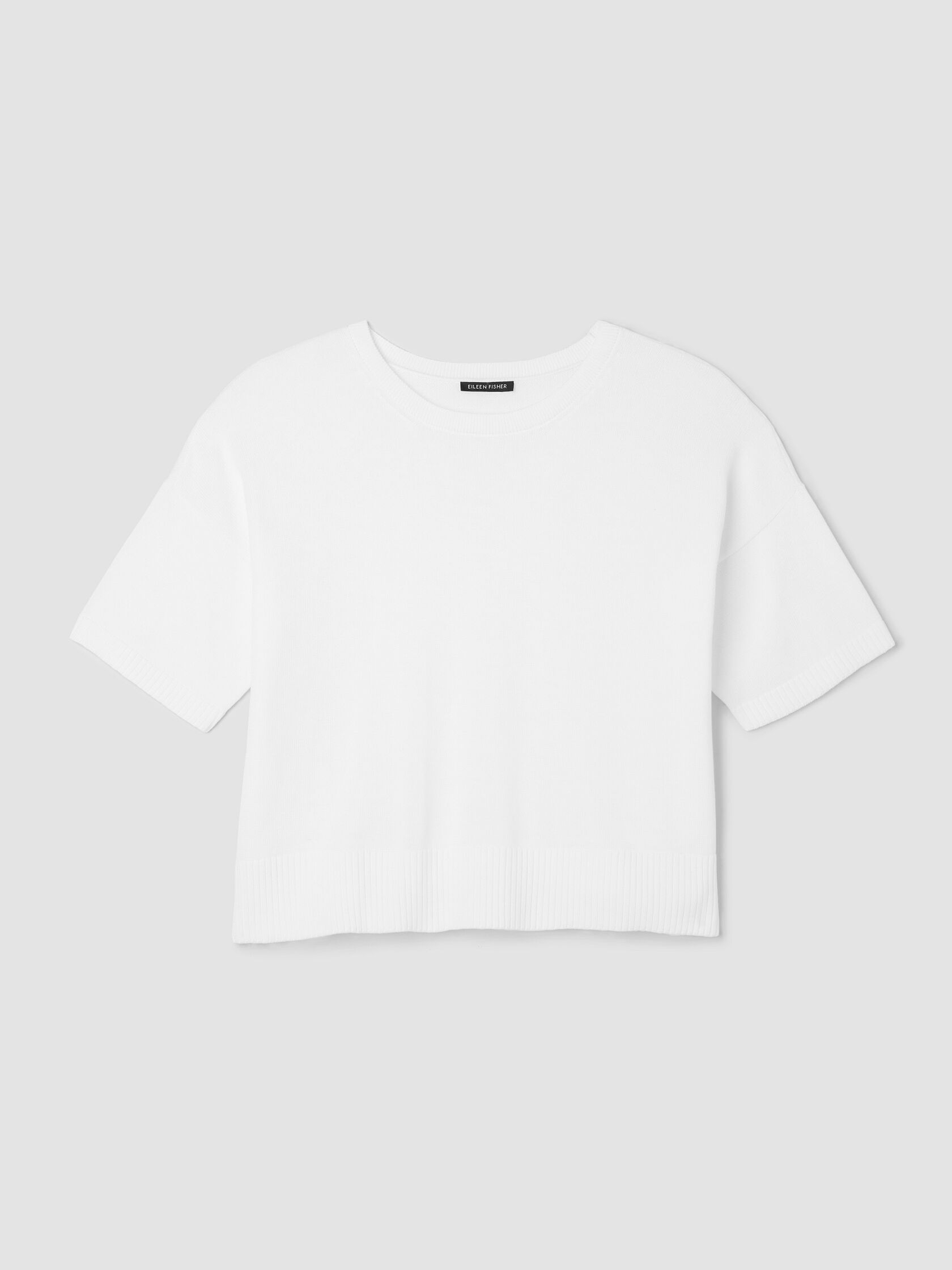 Peruvian Cotton Blend Elbow-Sleeve Top