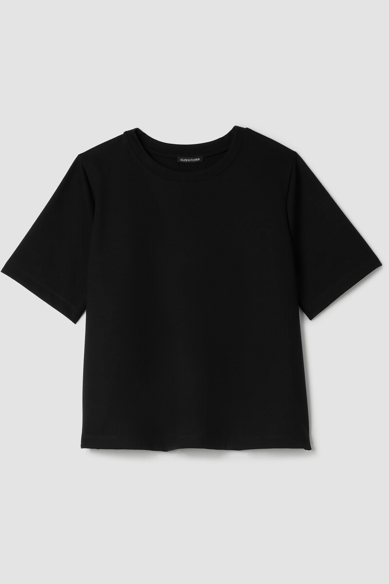 Lightweight Ponte Crew Neck Tee Lightweight Ponte Crew Neck Tee