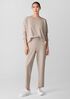 Pima Cotton Stretch Jersey Tapered Pant
