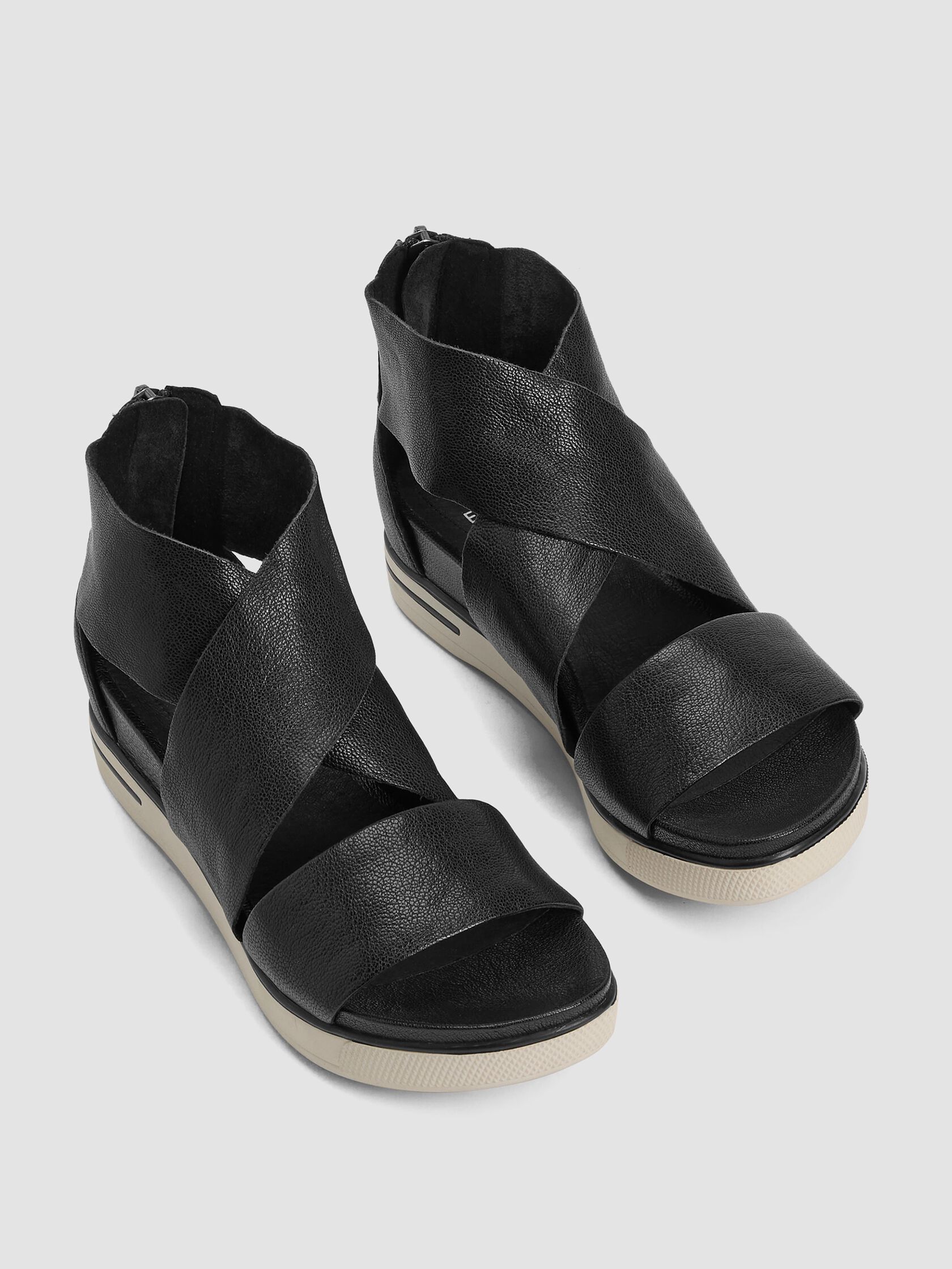 Sport Tumbled Leather Sneaker Sandal